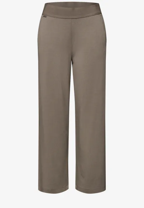 High Waist Wide Leg Hose im Loose Fit dark tumbled beige High Waist Wide Leg Hose im Loose Fit dark tumbled beige