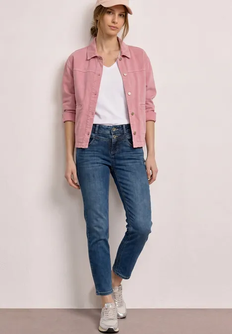 Mid Waist Slim Leg Jeans im Slim Fit authentic dark blue wash Mid Waist Slim Leg Jeans im Slim Fit authentic dark blue wash