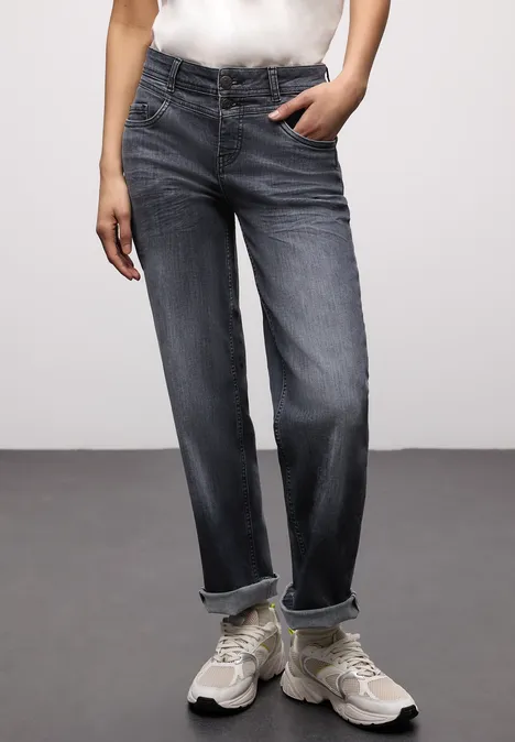 Straight Leg Jeans Steel Grey washed Straight Leg Jeans Steel Grey washed