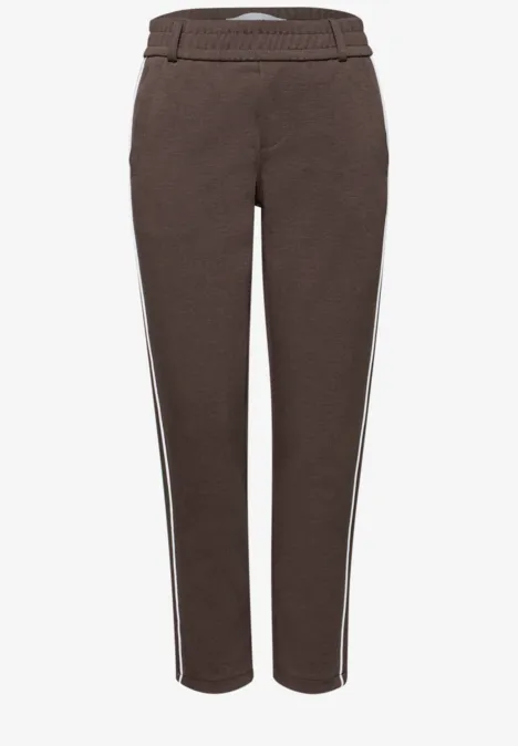 Broek met banddetail molten earth