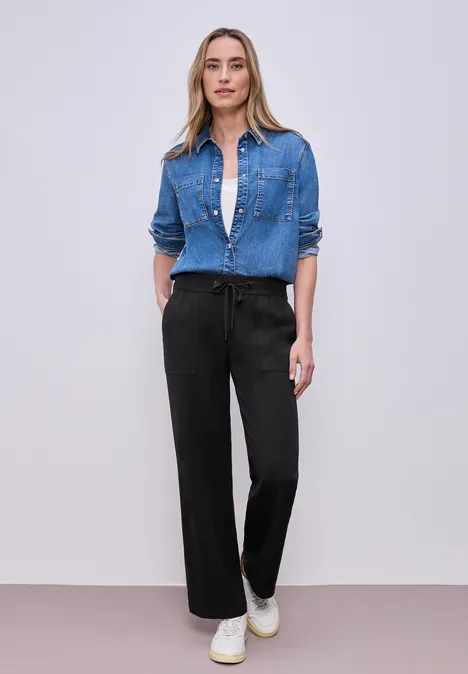 Straight Leg Hose Black