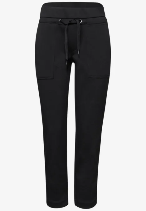 Broek met smalle pijpen Black