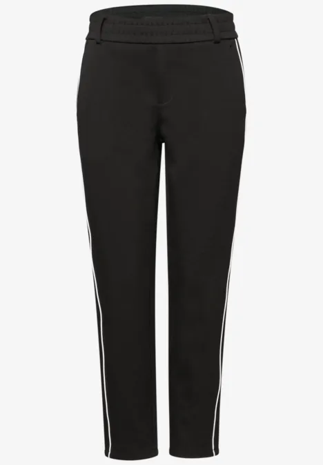 Broek met smalle pijpen Black