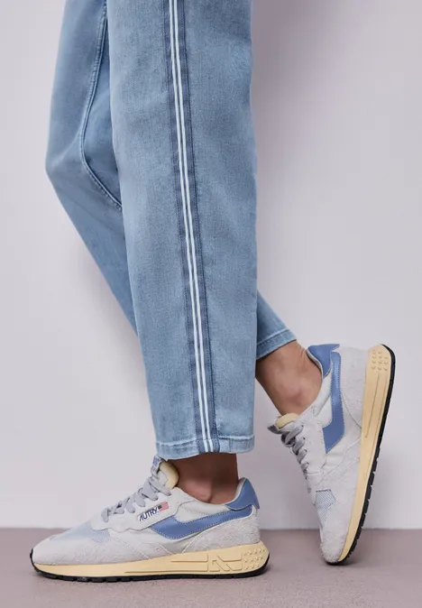 Straight Leg Jeans Light Blue Random Wash Straight Leg Jeans Light Blue Random Wash