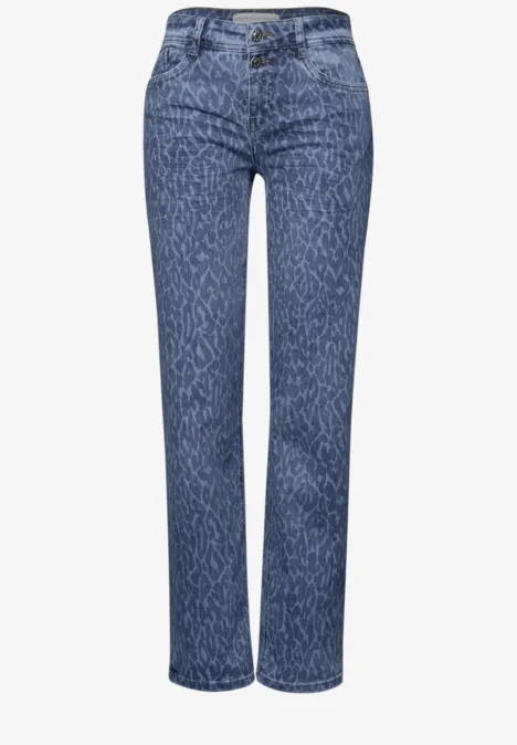 Straight Legs jeans Mid Blue Leo Laser