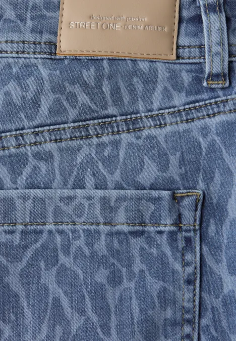 Straight Legs jeans Mid Blue Leo Laser