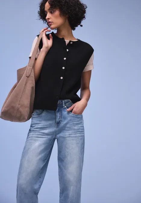 Jeans à jambes coniques Light Blue Washed