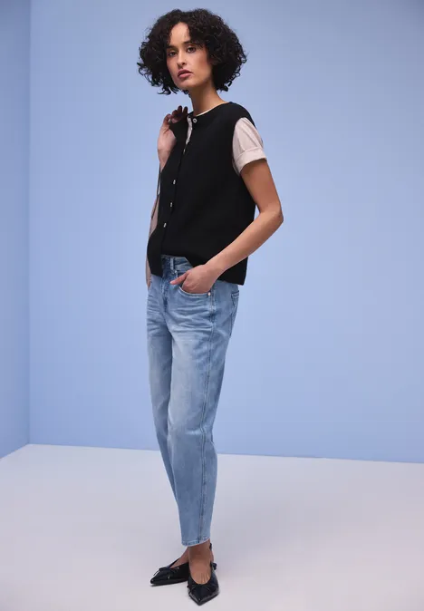 Jeans à jambes coniques Light Blue Washed