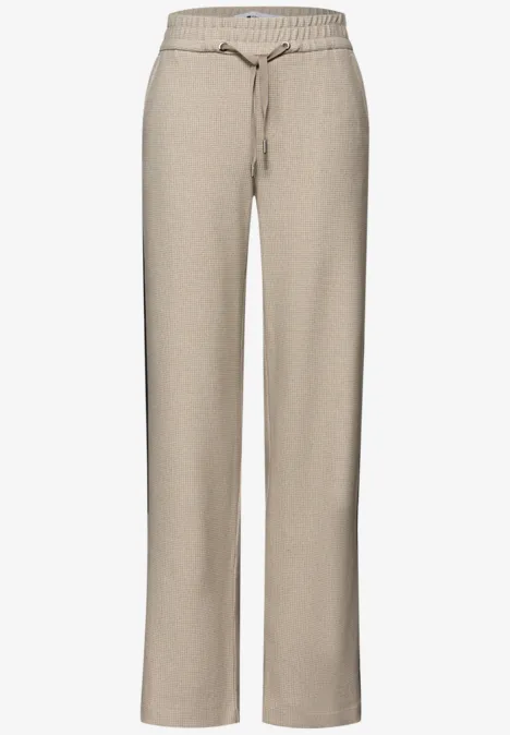 Pantalon Straight Legs cotton beige