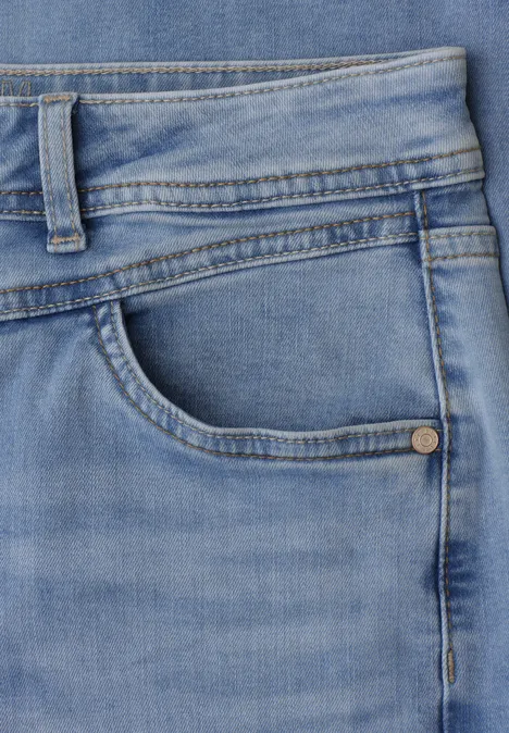 High Waist Wide Leg Jeans en Loose Fit light blue wash