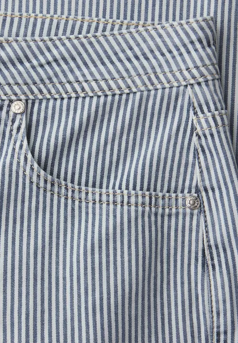 Straight Leg Jeans mit Streifen indigo striped wash Straight Leg Jeans mit Streifen indigo striped wash