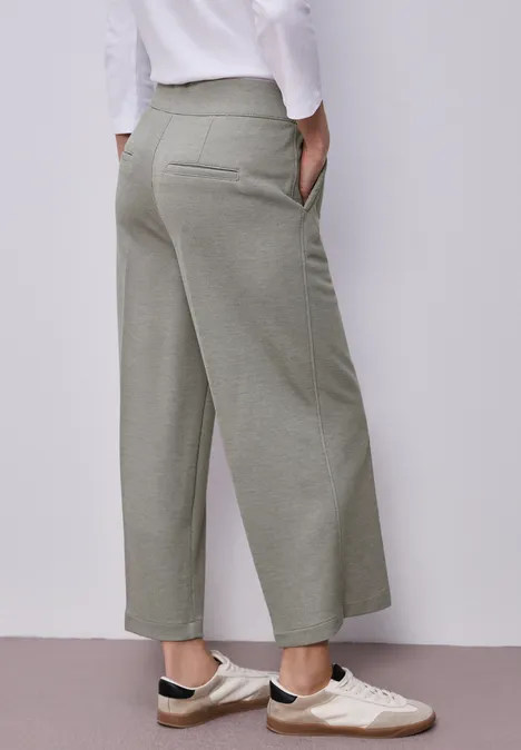 Pantalon High Waist Wide Leg en coupe décontractée dark mint green Pantalon High Waist Wide Leg en coupe décontractée dark mint green