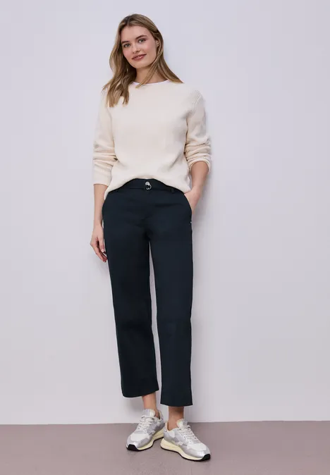 Pantalon Straight Legs avec détail de ceinture shadowed navy