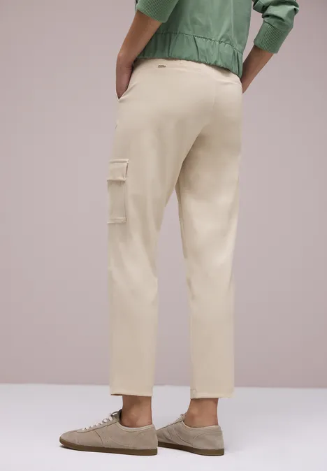 Cargo broek smoke beige Cargo broek smoke beige