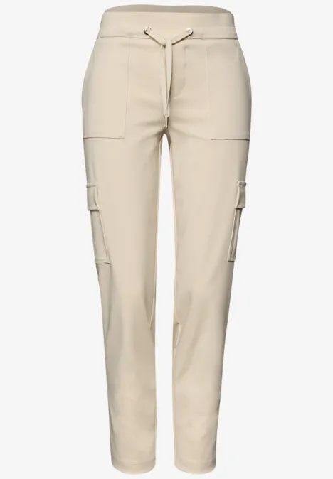 Cargo broek smoke beige Cargo broek smoke beige