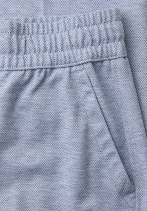 Pantalon Wide Legs avec taille élastique country blue mel.