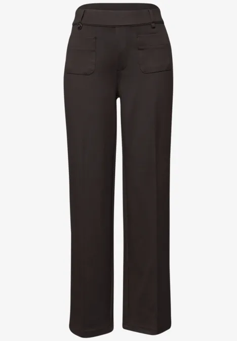 Pantalon Straight Legs espresso brown