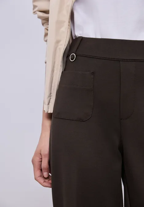 Pantalon Straight Legs espresso brown