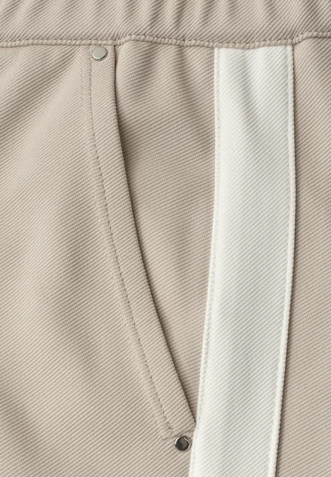 Wide Leg Hose mit Gallonstreifen clay sand Wide Leg Hose mit Gallonstreifen clay sand