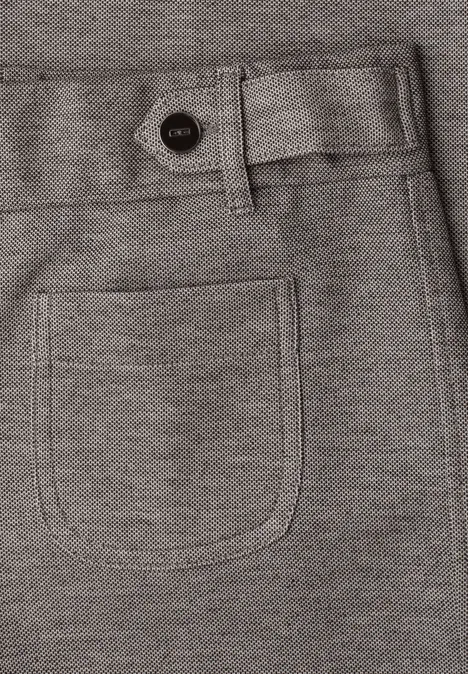 Wide Legs broek met knoopdetails espresso brown