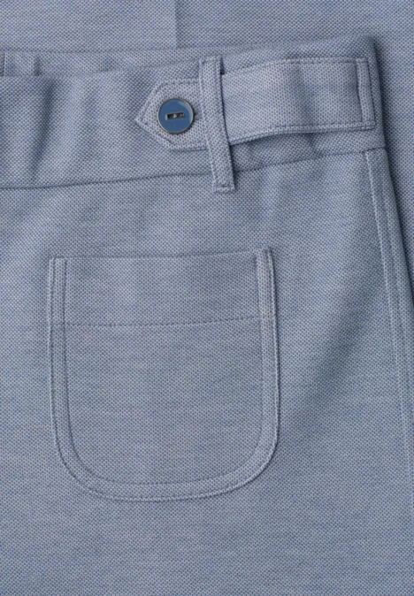 Wide Legs broek met knoopdetails hushed blue