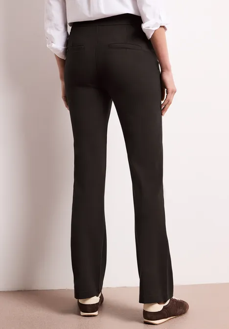 High Waist bootcut broek in een skinny Fit espresso brown