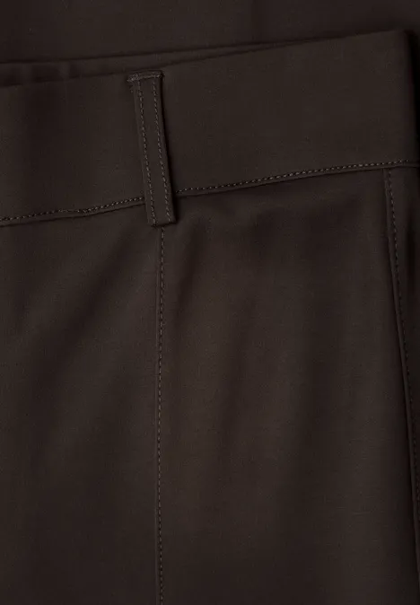 High Waist bootcut broek in een skinny Fit espresso brown