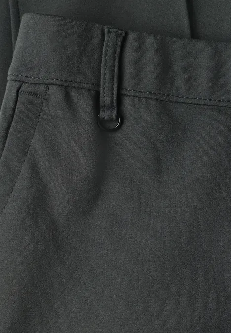 Spodnie chino Slim Leg z brokatowymi akcentami mossbound green Czarne spodnie z pętelką na pasek i boczną kieszenią z lekkiej, delikatnie strukturalnej tkaniny.