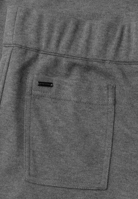 Graue Jogginghose mit Gesäßtasche und kleinem Label-Logo