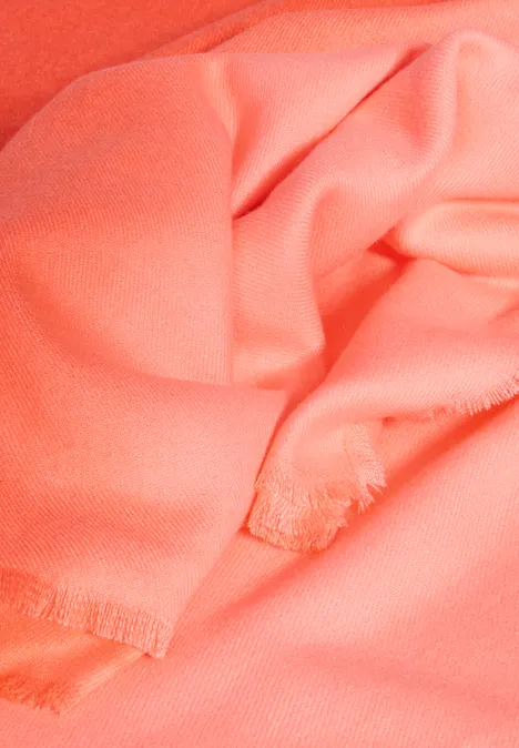 Langer Schal peachwood orange