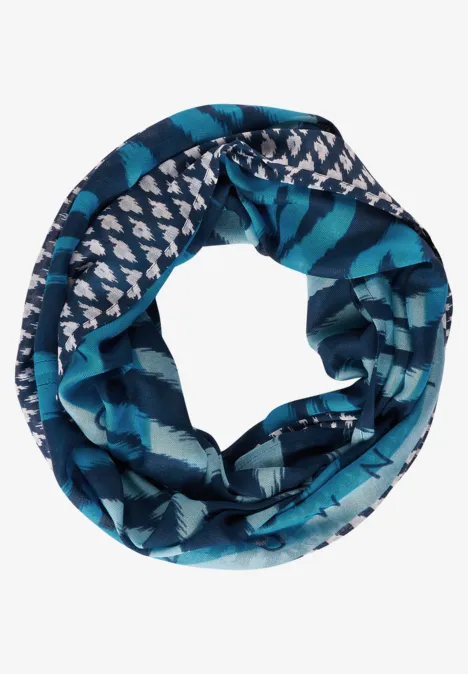 Écharpe loop avec imprimé atlantic blue