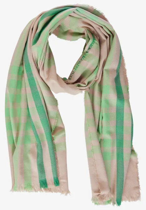 Écharpe avec franges spring sand melange