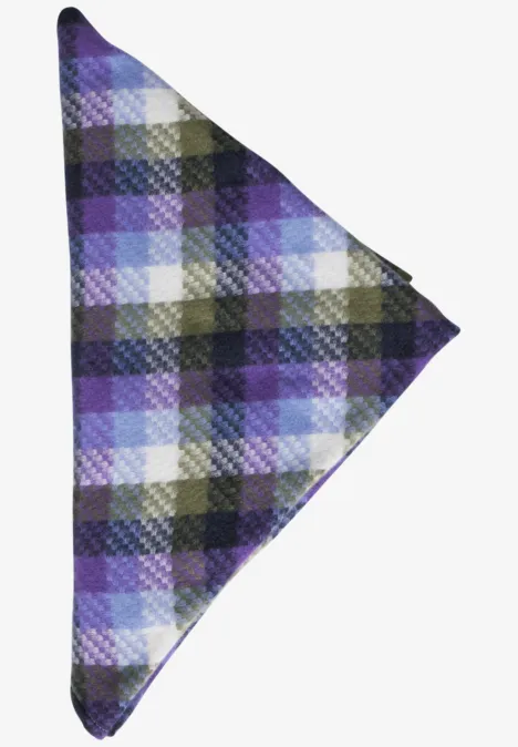 Karierter Schal gravity blue