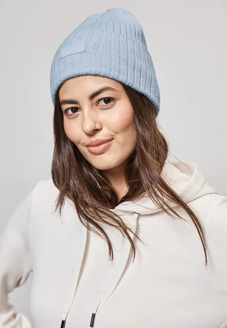 Strick-Beanie antarctic blue mel.