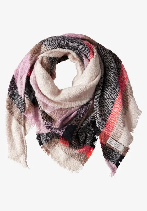 Bouclé-Schal multicolor