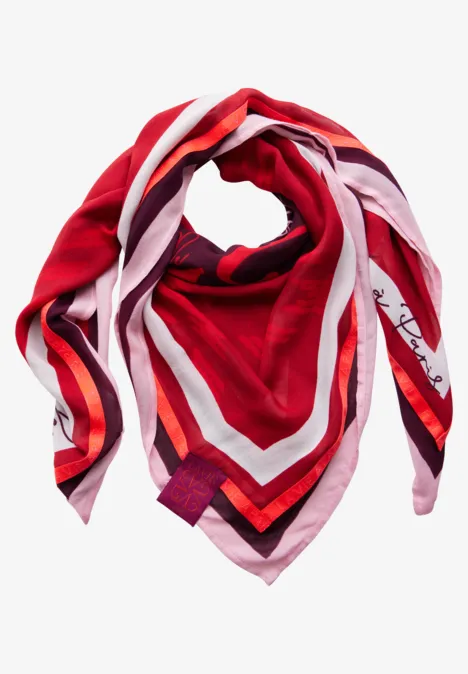 Bedrukte stof autumn red