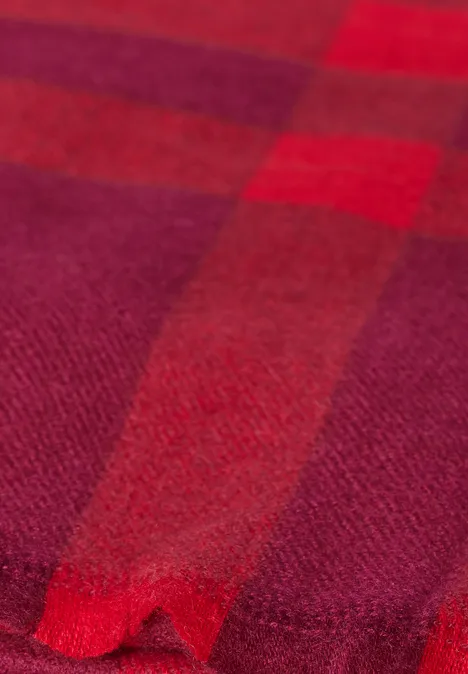 Karierter Schal autumn red