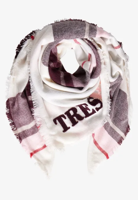 Kariertes Tuch autumn red