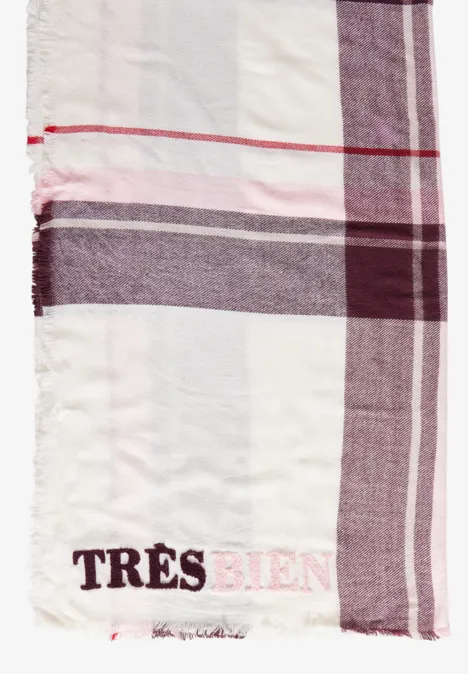 Kariertes Tuch autumn red