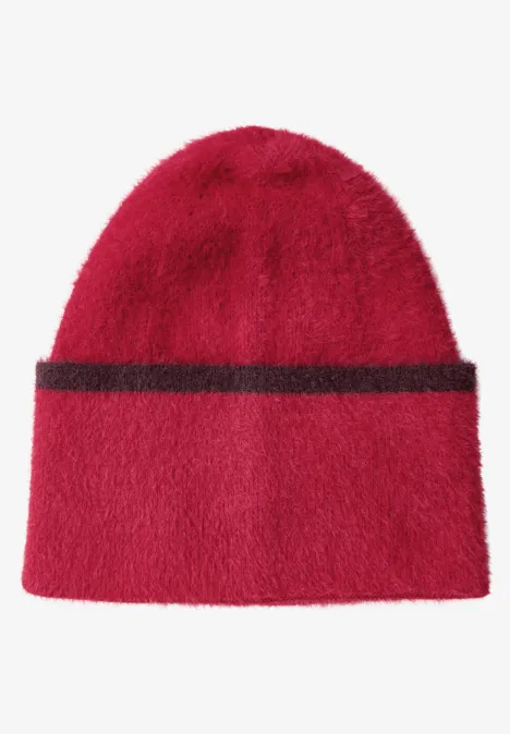 Federgarn Beanie autumn red
