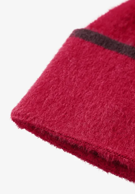 Federgarn Beanie autumn red