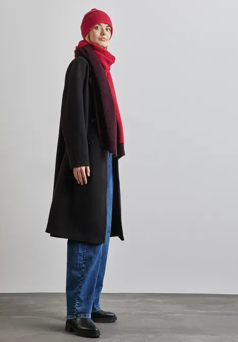 Federgarn Schal autumn red