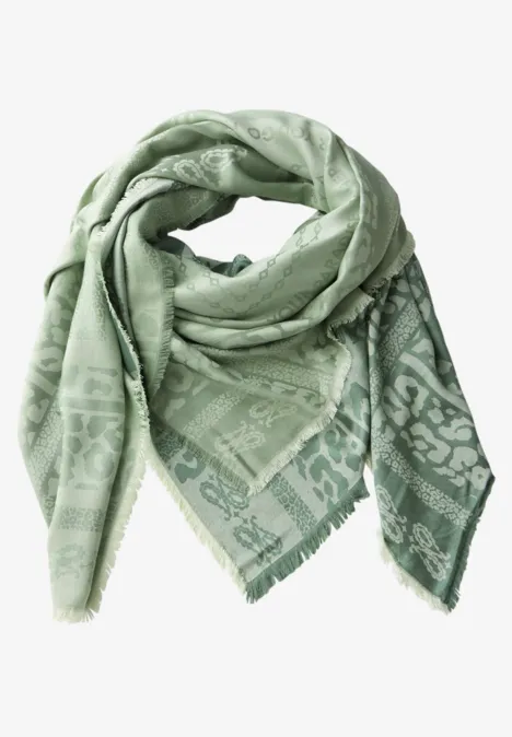Écharpe jacquard mint green