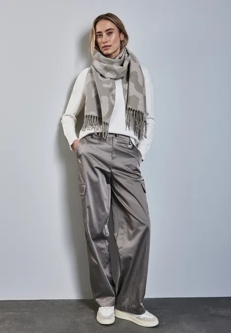 Softer Jaquard Schal frost grey melange Softer Jaquard Schal frost grey melange