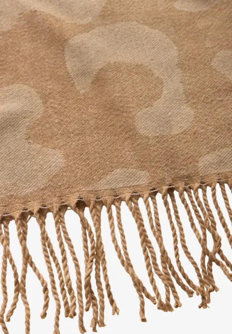 Softer Jaquard Schal pearly sand