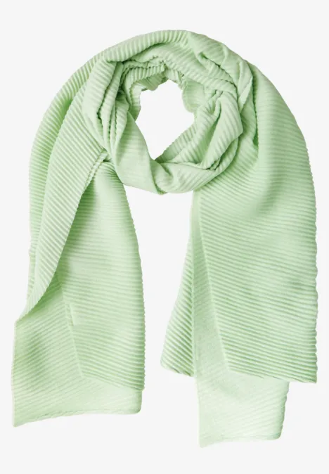 Langer Plissée Schal gleam green mel.
