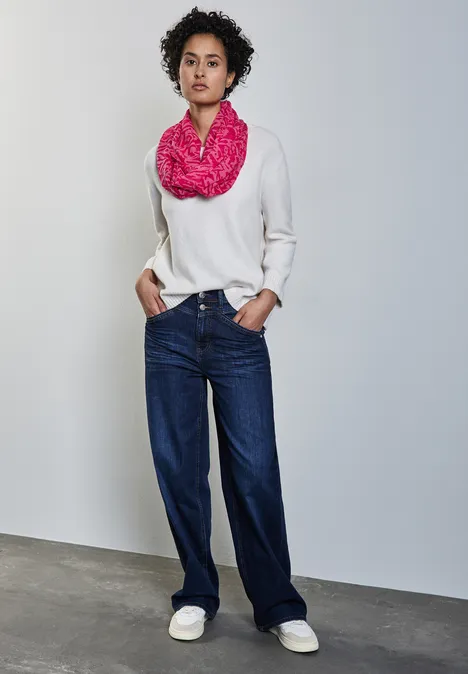 Loop-Schal in Burn-Out Optik power berry Loop-Schal in Burn-Out Optik power berry