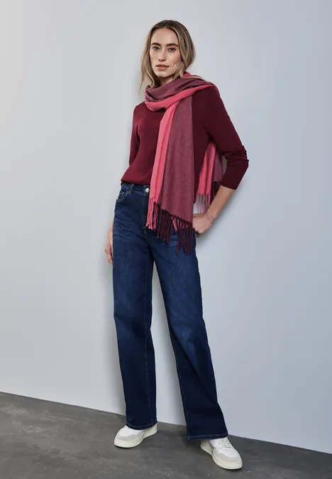 Softer Jaquard Schal sugar coral