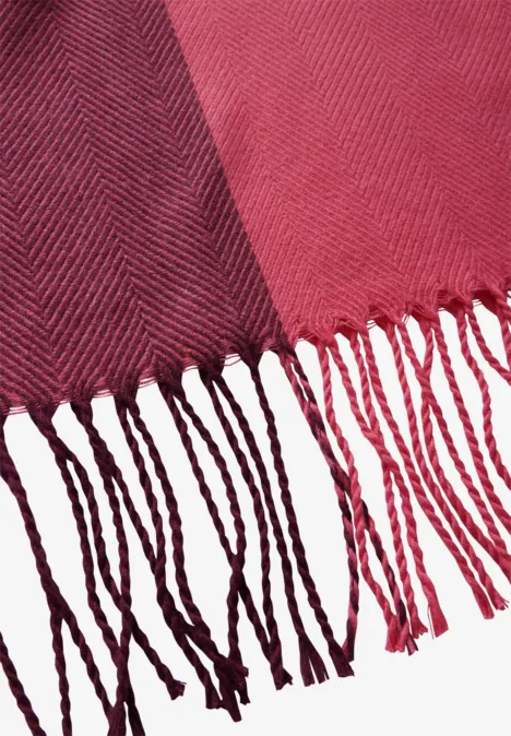 Softer Jaquard Schal sugar coral