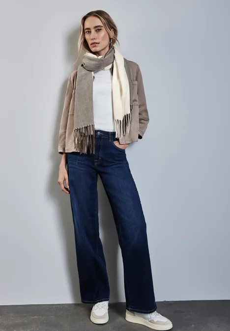 Softer Jaquard Schal soft beige